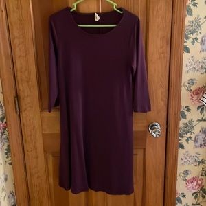 Purple loose dress